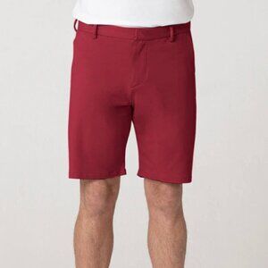 Swet Tailor Men's Red Wine EveryDay Chino Short Business Casual Solid 34 Neutral